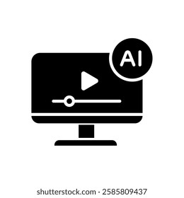 Video player interface with AI video capabilities for advanced playback