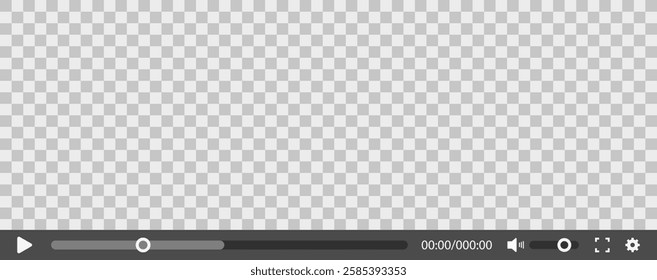 Video player interface design with transparent screen