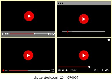 Video player interface template and mobile apps