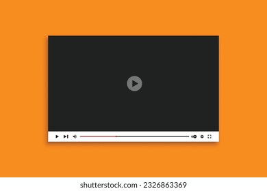 Video player interface, Video player UI