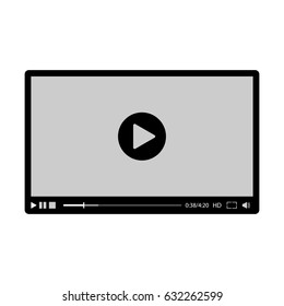 Video player interface for web and mobile apps.