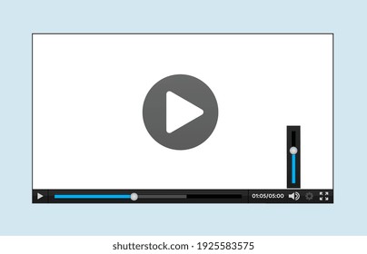 Video Player Interface For Web Stock Illustration