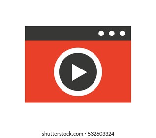 video player isolated icon vector illustration design