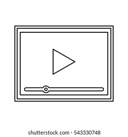video player isolated icon vector illustration design