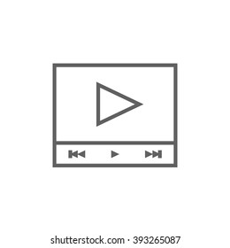 Symbol für die Videospielerzeile.