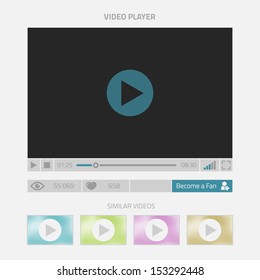 Video player - modern design
