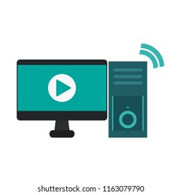 Video player on computer