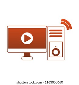Video player on computer red lines