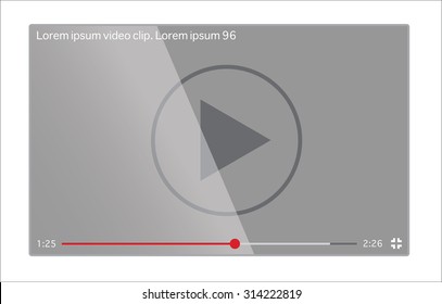 Video player on the screen