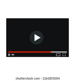 Video player screen