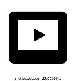 A video player screen representing media, playback, or content streaming