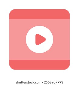 A video player screen representing media, playback, or content streaming