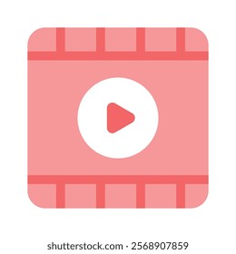 A video player screen representing media, playback, or content streaming