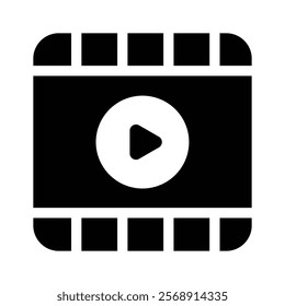 A video player screen representing media, playback, or content streaming