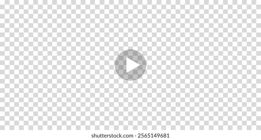 Video player sign or movie media play bar on transparent background. EPS10 Vector Illustration