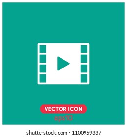 Video Player Sign Vector Icon Illustration For Website And Mobile Application.Ui/Ux.Premium Quality.