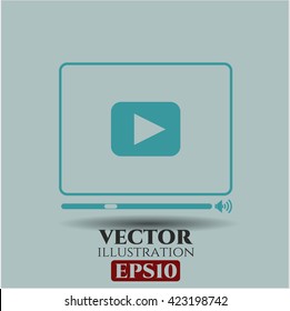 Símbolo del reproductor de vídeo