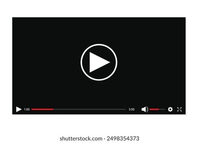 Video player template video player window for mobile app