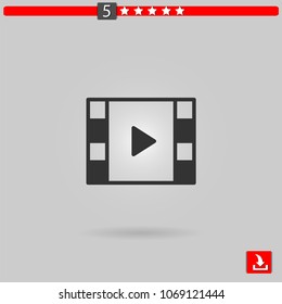video player vector icon video player vector icon