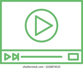 Video Player vector icon. Can be used for printing, mobile and web applications.