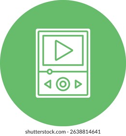 Video Player vector icon. Can be used for printing, mobile and web applications.