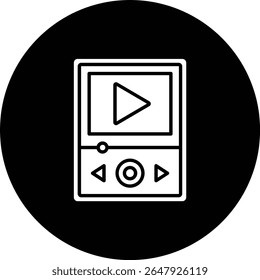 Video Player vector icon. Can be used for printing, mobile and web applications.