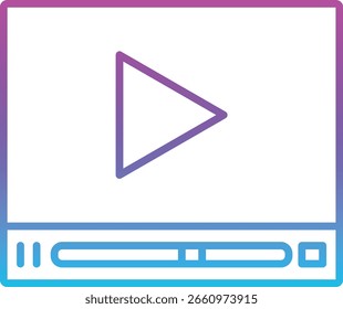 Video Icono de Vector del jugador. Se puede utilizar para aplicaciones de impresión, móviles y de Web.