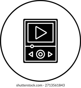 Video Player vector icon. Can be used for printing, mobile and web applications.