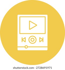 Video Icono de Vector del jugador. Se puede utilizar para aplicaciones de impresión, móviles y de Web.