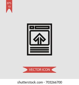 Video player vector icon illustration symbol