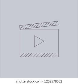 Video Player vector icon. Modern, simple, isolated, flat best quality icon for web site designs or mobile apps. Vector illustration.