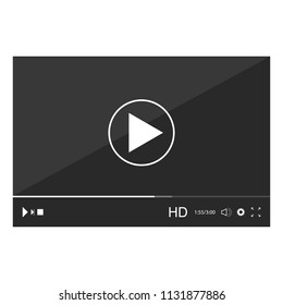 Video Player. Vector illustration