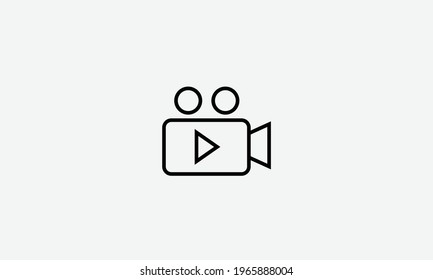 Videospieler, Vektorgrafik-Dünnzeilensymbol