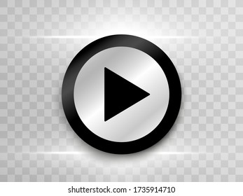 Video player for web and mobile apps flat style. Vector illustration.
