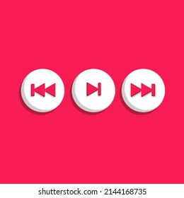 Reproductor de vídeo, página web, botón de reproducción. Video, streaming, concepto multimedia. Icono vectorial 3d. Dibujo de estilo mínimo.
