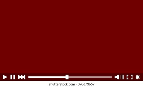 Video player for web, vector illustration, eps10.