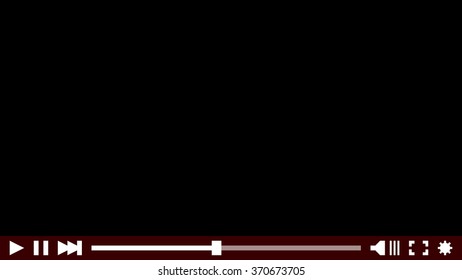 Video player for web, vector illustration, eps10.