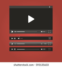 Video Player For Your Site Black With Progress Bar