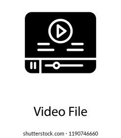 Video playing in  laptop, video player 