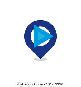 Video Position Logo Icon Design