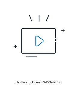 Video Prediction Predictive Video Analysis Vector Icon Design