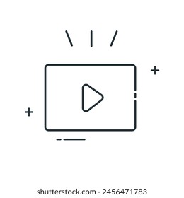 Video Prediction Predictive Video Analysis Vector Icon Design