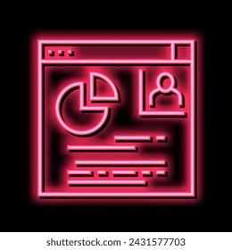 video presentation neon light sign vector. video presentation illustration