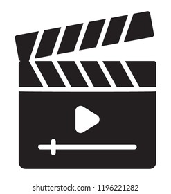 Video production with the clapperboard 