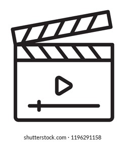 Video production with the clapperboard 