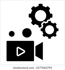 Video Production Icon Element For Design