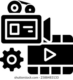 Video Production Icon Element For Design