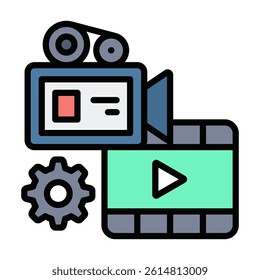 Video Production Icon Element For Design