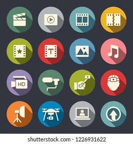 Video production icon set