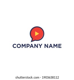 A video production logo concept with a simple and elegant design